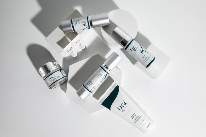 Lira Clinical products on grey background